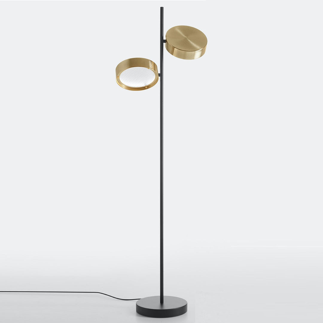 Berlin Floor Lamp Floor Lamps OLUCE Matte Black / Anodic Brass