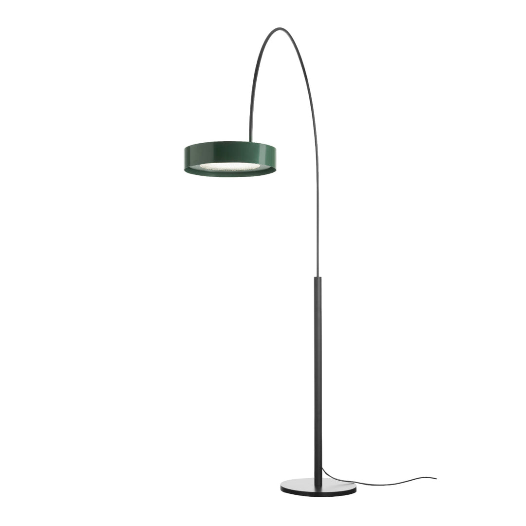 Berlin Outdoor Arched Floor Lamp Floor Lamps OLUCE Green / Matte Black