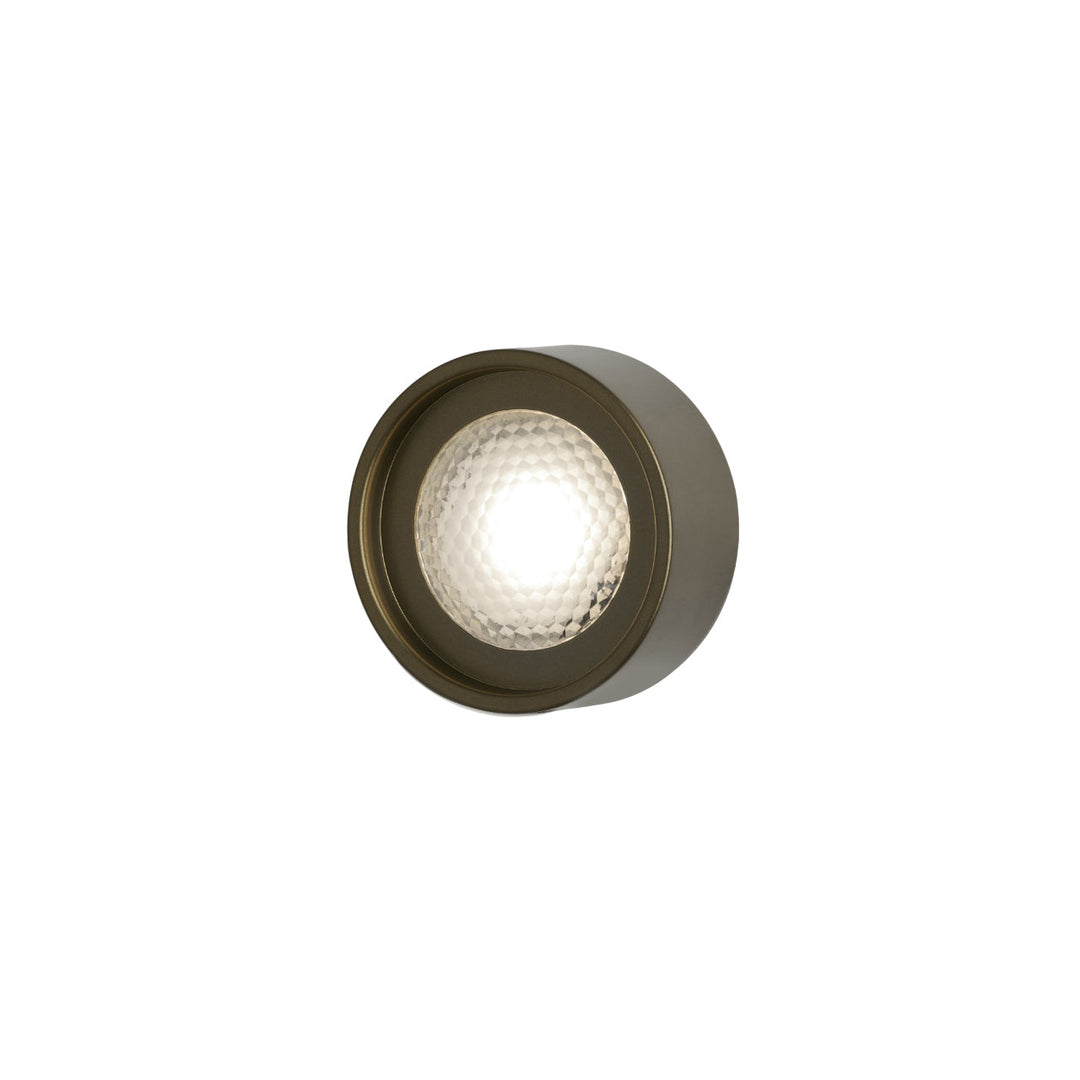 Berlin Outdoor Wall Sconce OLUCE Anodic Bronze Small: 5.1 in diameter