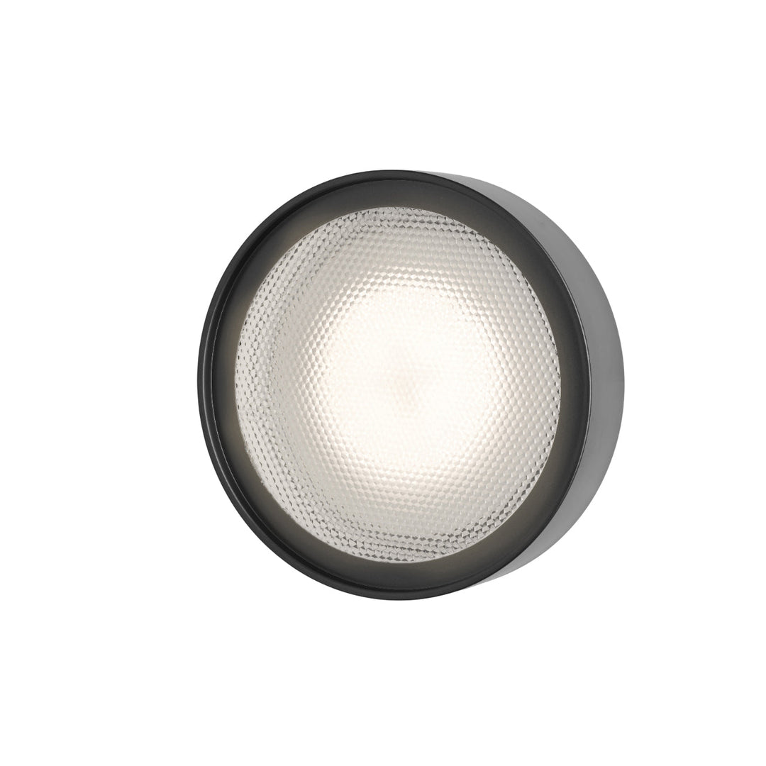 Berlin Outdoor Wall Sconce OLUCE Matte Black Small: 5.1 in diameter