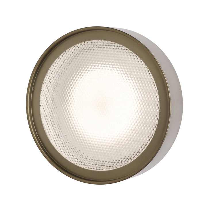 Berlin Outdoor Wall Sconce OLUCE Anodic Bronze Medium: 9.8 in diameter