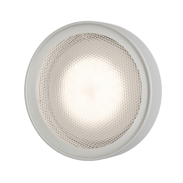 Berlin Outdoor Wall Sconce OLUCE Matte Aluminum Large: 13.8 in diameter