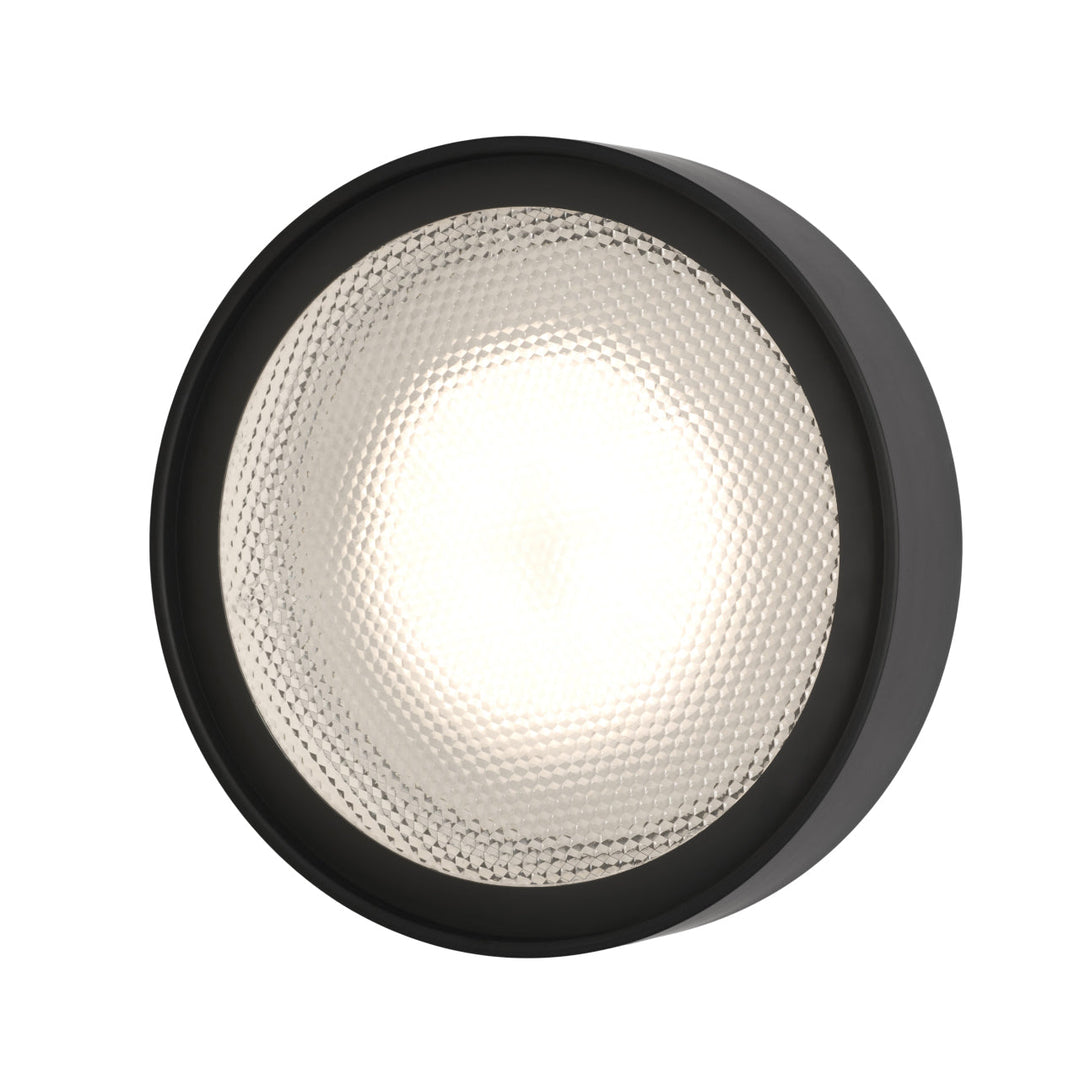 Berlin Outdoor Wall Sconce OLUCE Matte Black Large: 13.8 in diameter