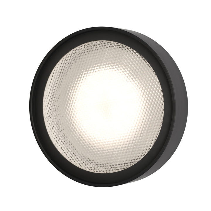 Berlin Outdoor Wall Sconce OLUCE Matte Black Large: 13.8 in diameter