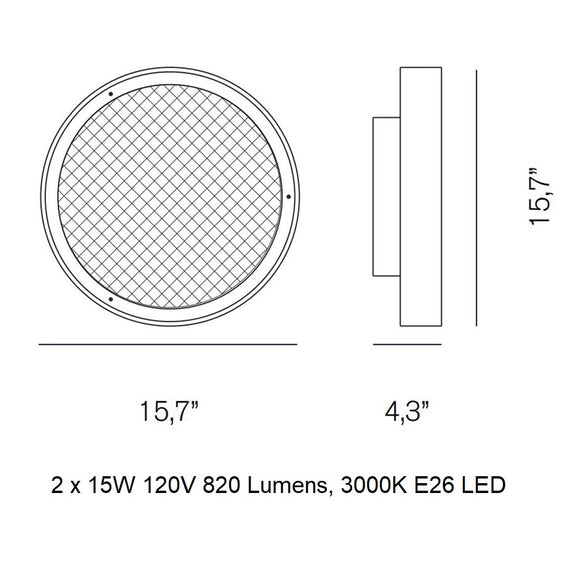 Berlin Wall / Ceiling Light Lighting Fixtures OLUCE