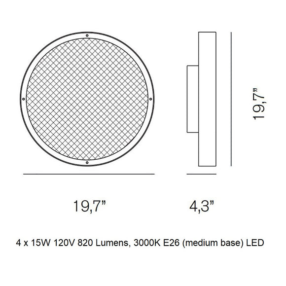 Berlin Wall / Ceiling Light Lighting Fixtures OLUCE