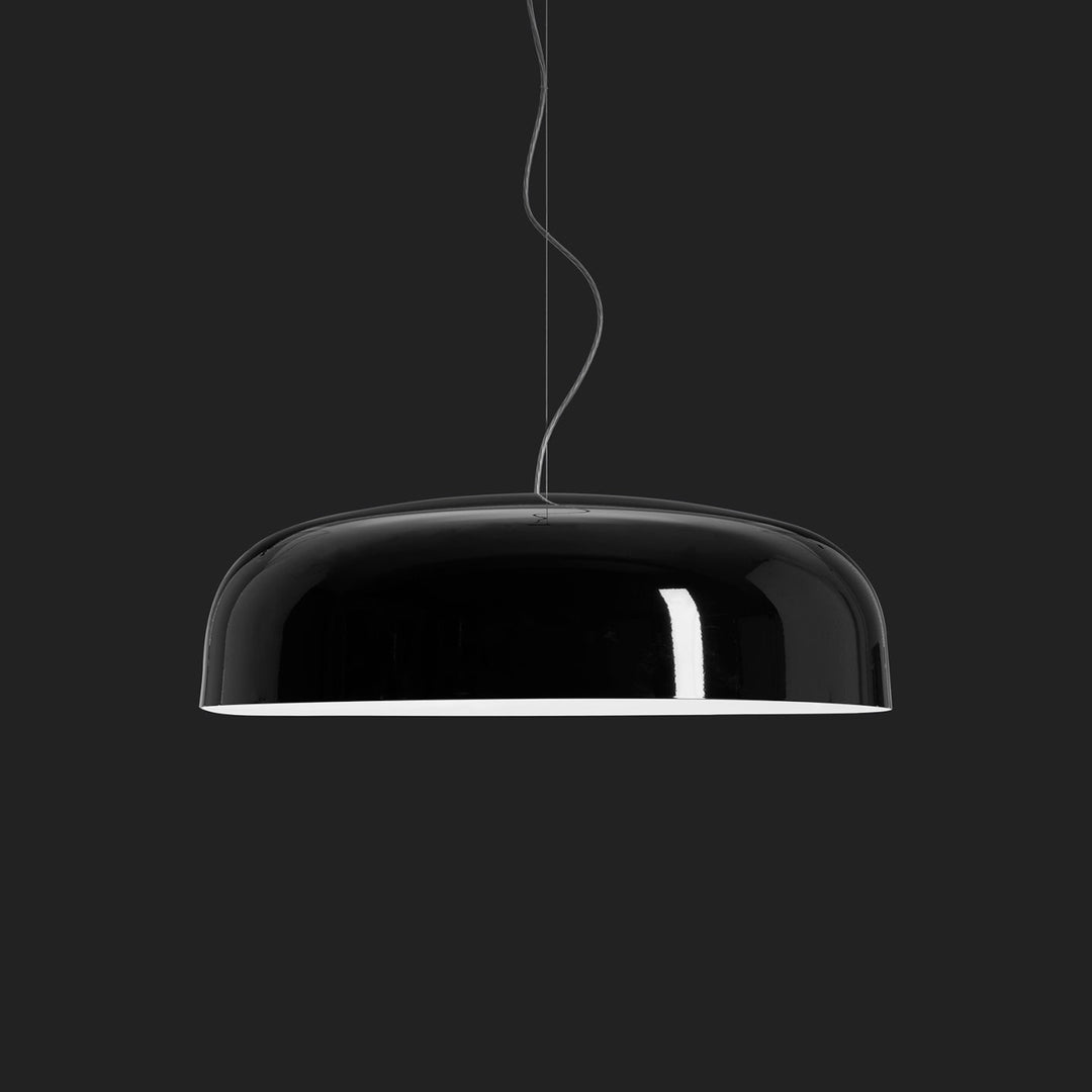 Canopy Pendant Light Lighting OLUCE Black Outside / Lacquered White Inside Large: 35.4 in diameter