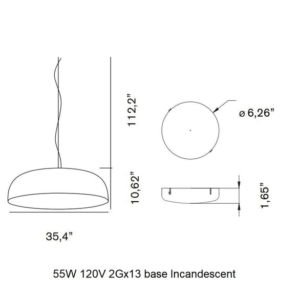 Canopy Pendant Light Lighting OLUCE