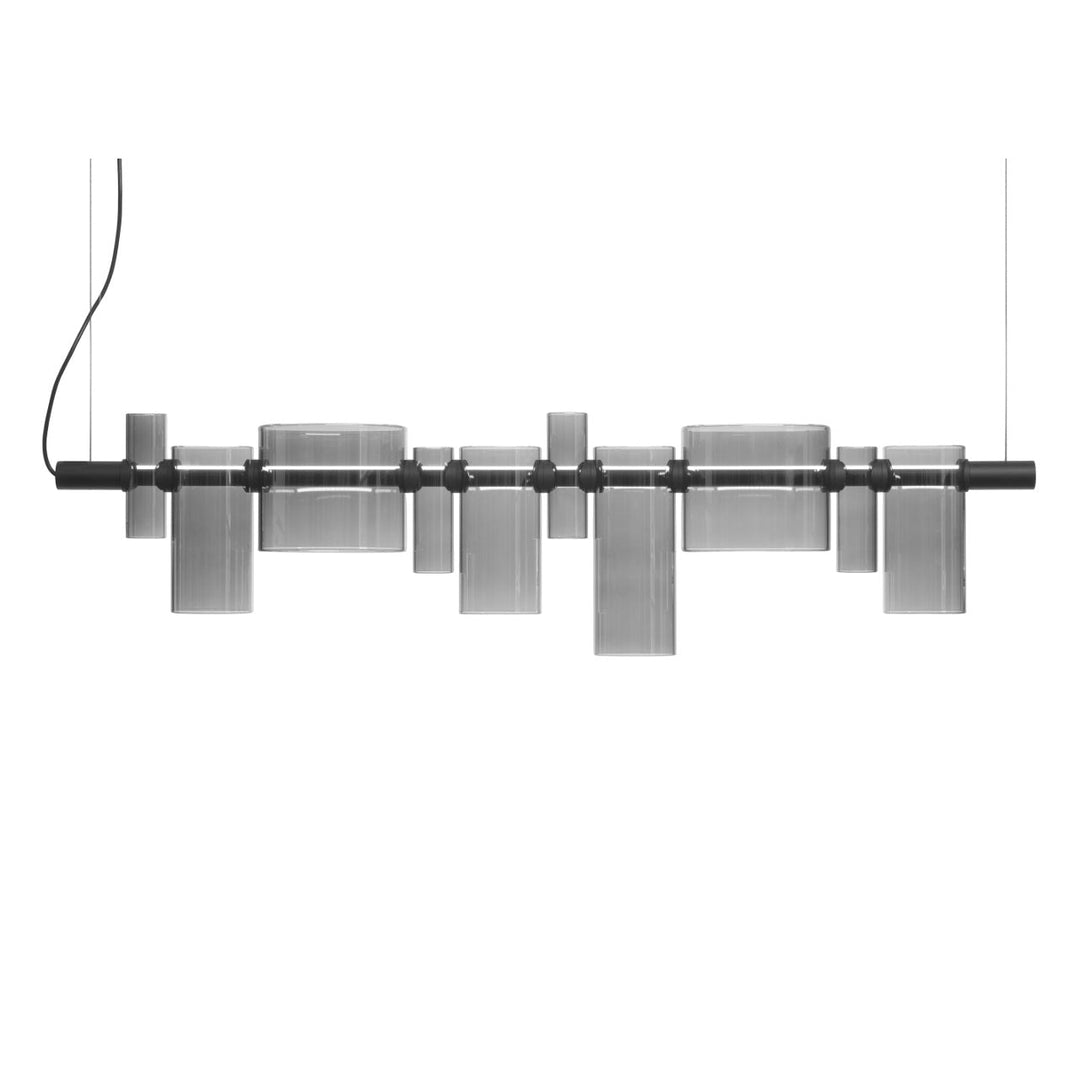 Dancing Glass Suspension Light Lighting OLUCE Smokey Grey