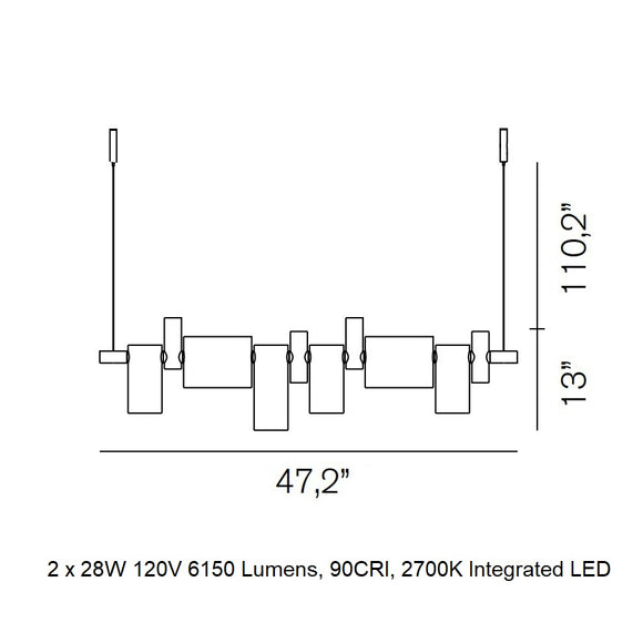 Dancing Glass Suspension Light Lighting OLUCE