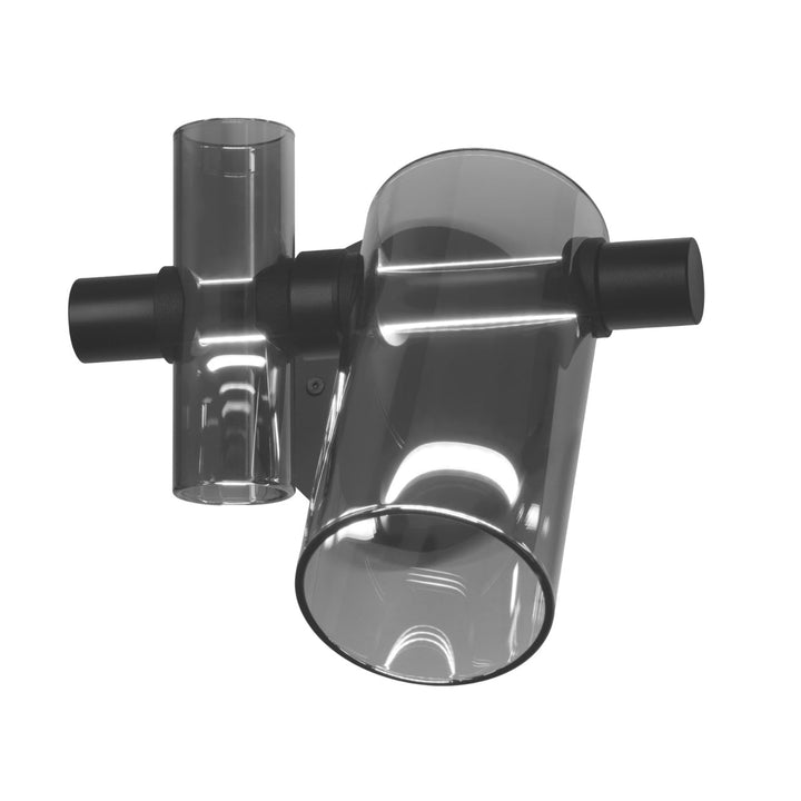 Dancing Glass Wall Sconce Wall Light Fixtures OLUCE Smokey Grey