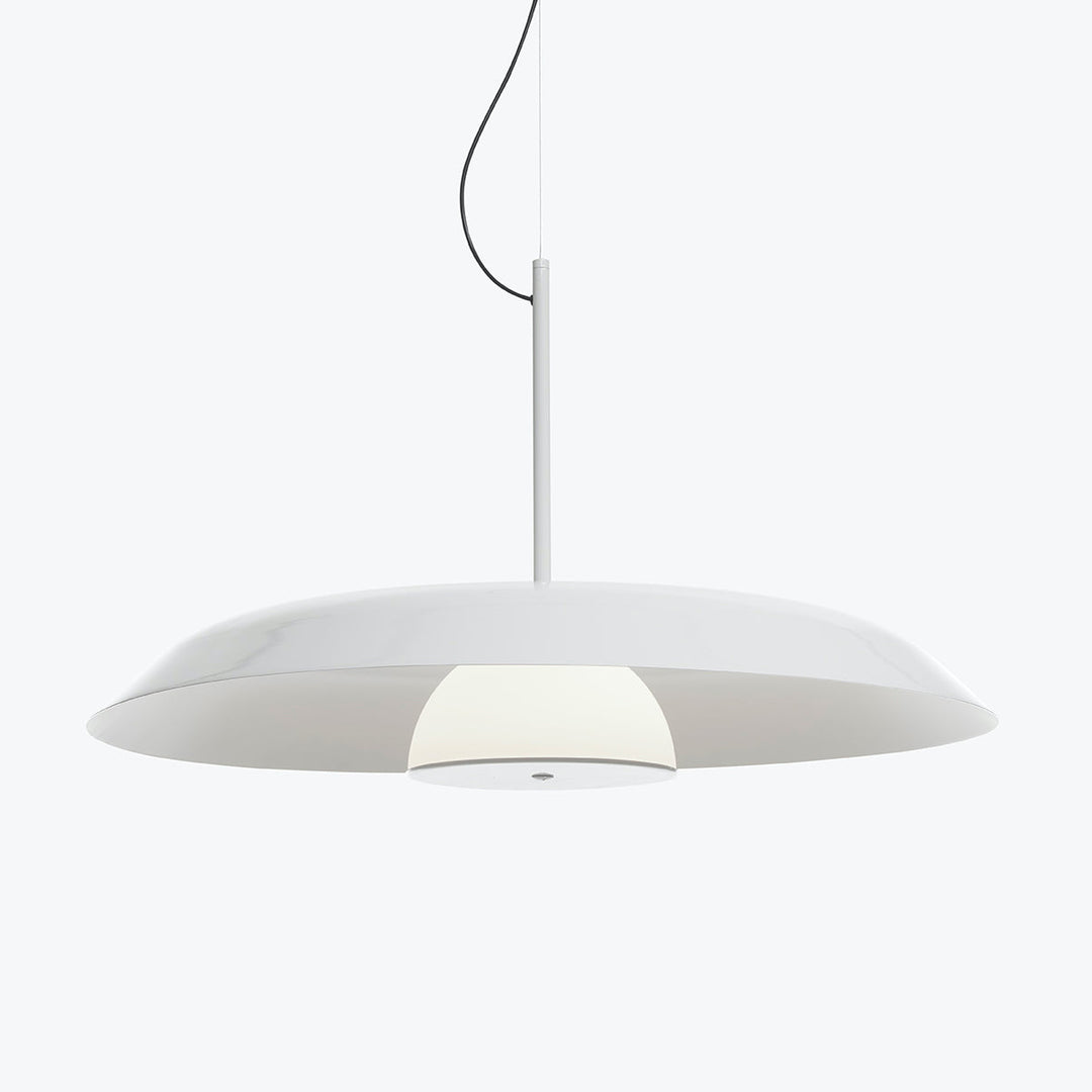 Iride Pendant Light Lighting OLUCE Lacquered White Large: 33.5 in diameter