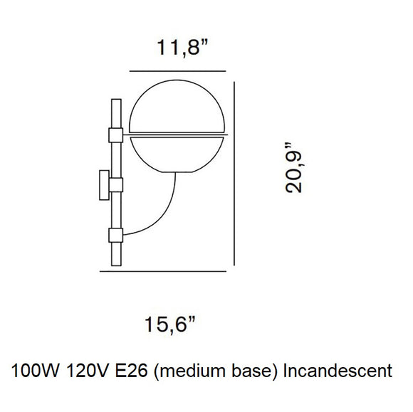 Lyndon Wall Light Wall Light Fixtures OLUCE
