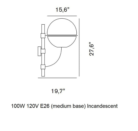 Lyndon Wall Light Wall Light Fixtures OLUCE