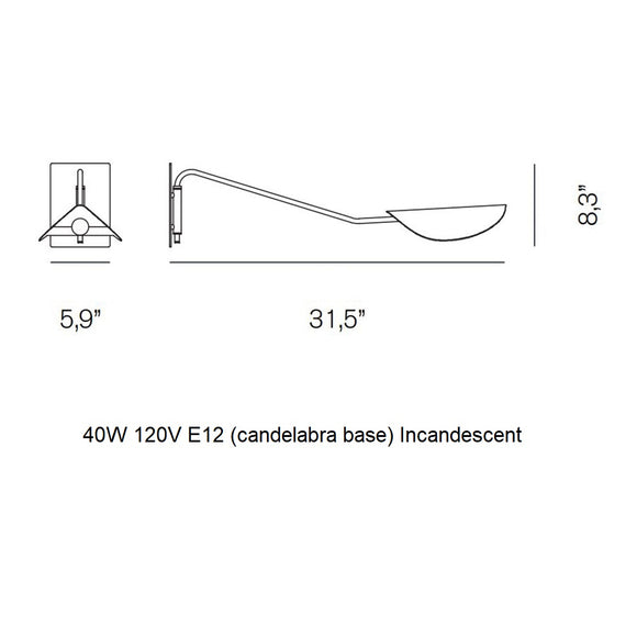 Plume Wall Light Wall Light Fixtures OLUCE