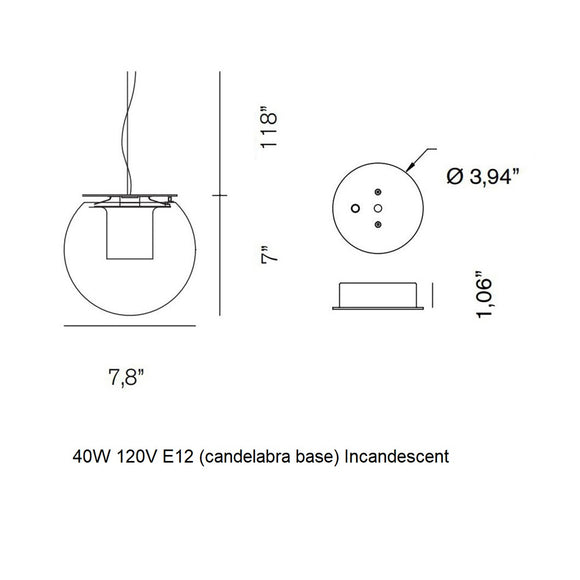 The Globe Pendant Light Lighting OLUCE