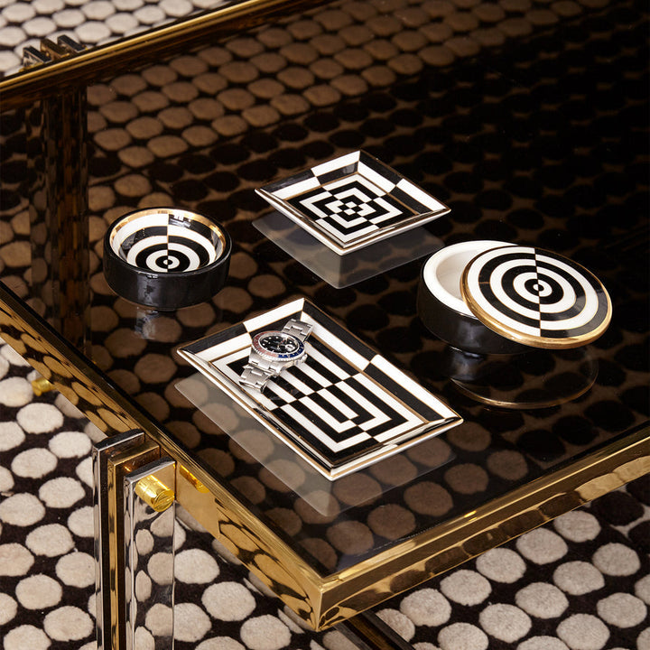 Op Art Rectangle Tray Jonathan Adler