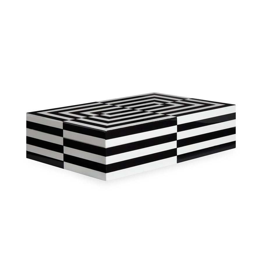 Large Op Art Lacquer Box Jonathan Adler