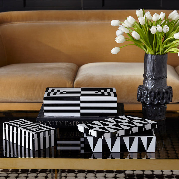 Small Op Art Lacquer Box Jonathan Adler