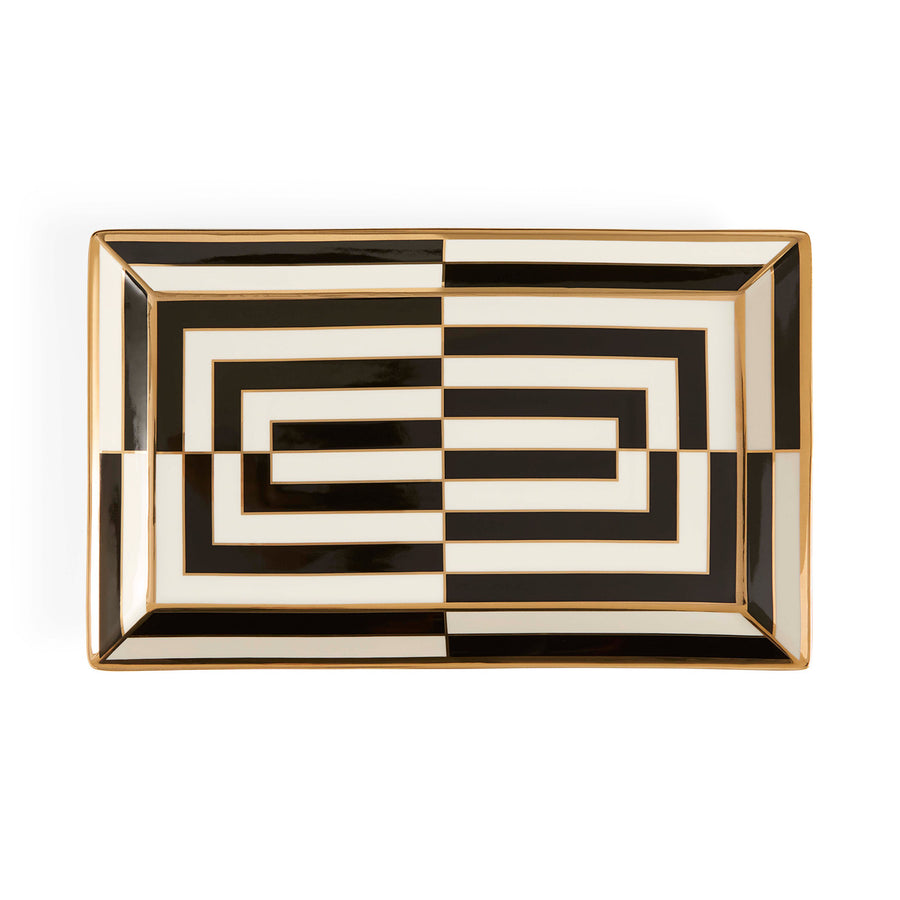 Op Art Rectangle Serving Tray Jonathan Adler Default Title