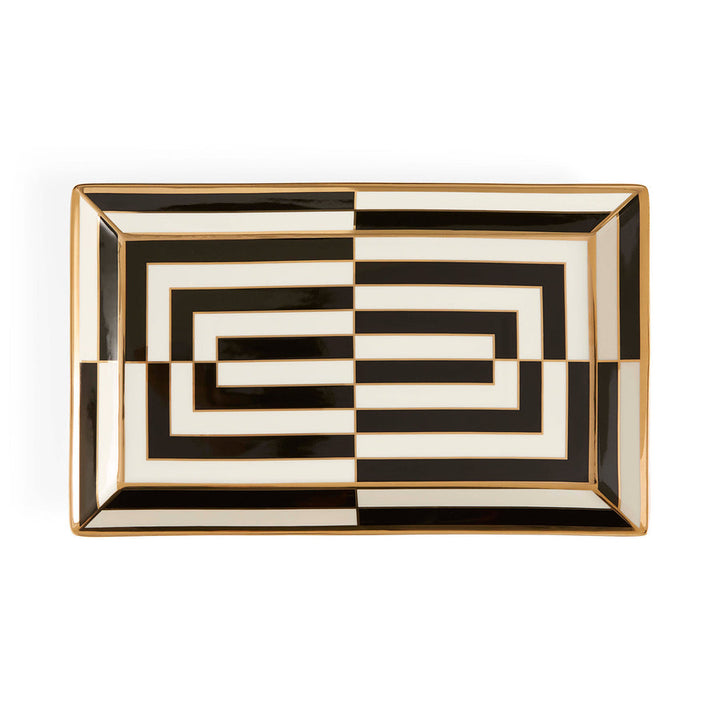 Op Art Rectangle Serving Tray Jonathan Adler Default Title