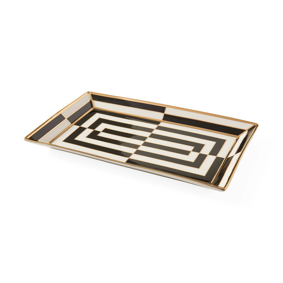 Op Art Rectangle Serving Tray Jonathan Adler