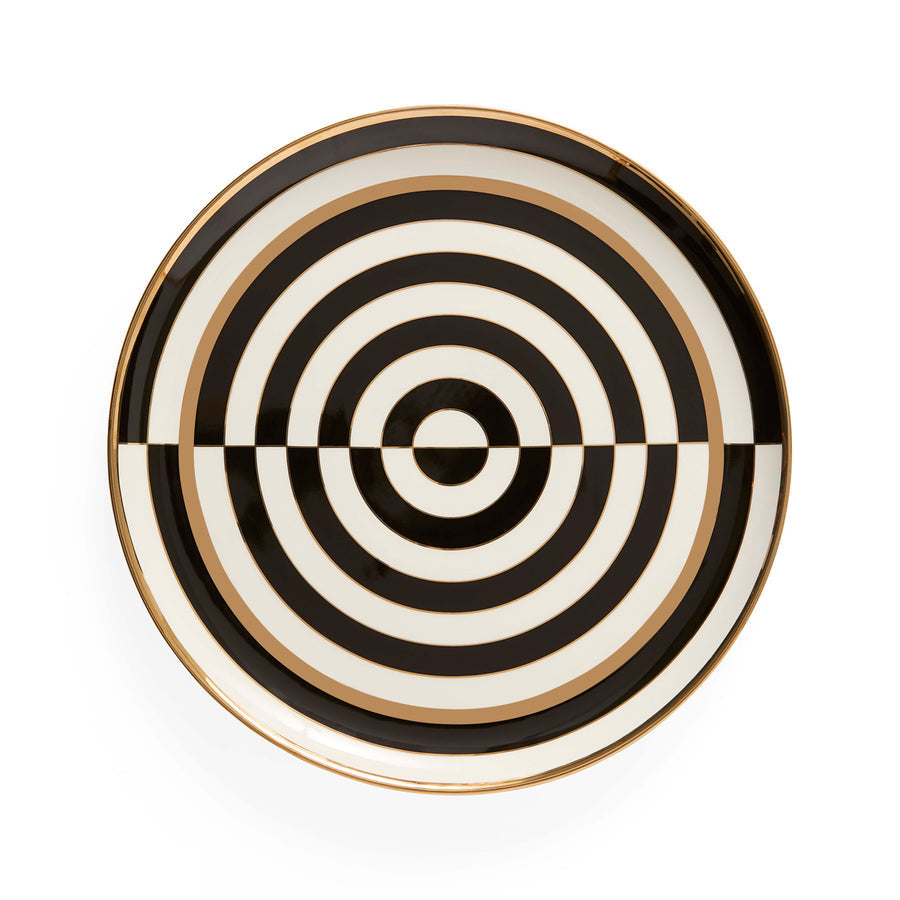 Op Art Round Serving Tray Jonathan Adler Default Title