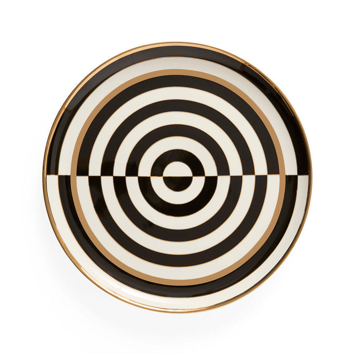 Op Art Round Serving Tray Jonathan Adler Default Title