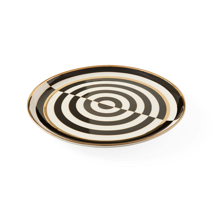 Op Art Round Serving Tray Jonathan Adler