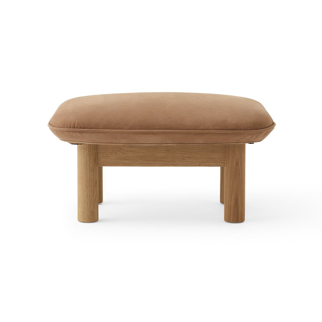 Brasilia Ottoman Ottomans Audo Copenhagen 21004 - Dunes Camel Natural Oak