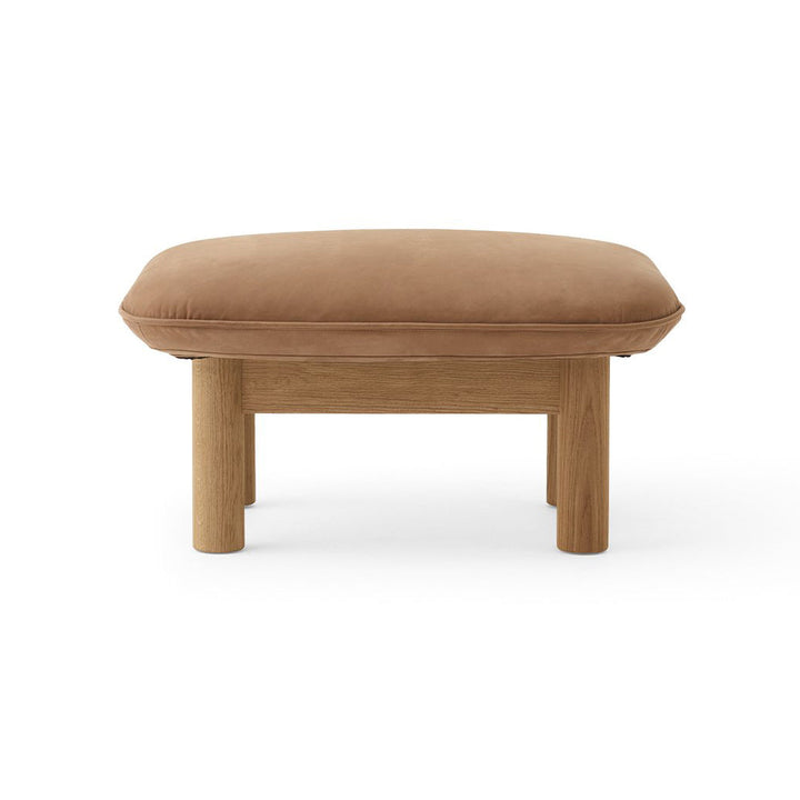 Brasilia Ottoman Ottomans Audo Copenhagen 21004 - Dunes Camel Natural Oak