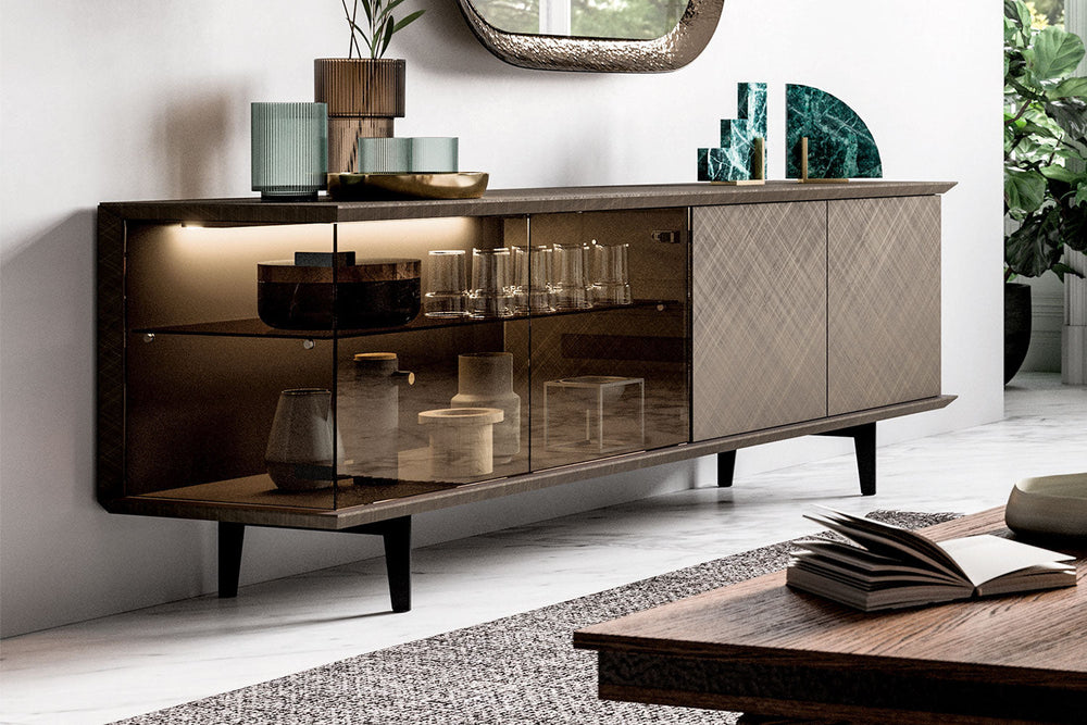 Brera Vetro Sideboard Buffets + Sideboards Ozzio Italia