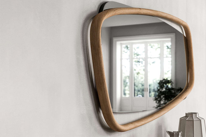 Golden Wood Mirror