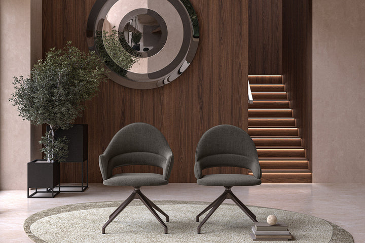 Marina Swivel Dining Chair Dining Chairs Ozzio Italia