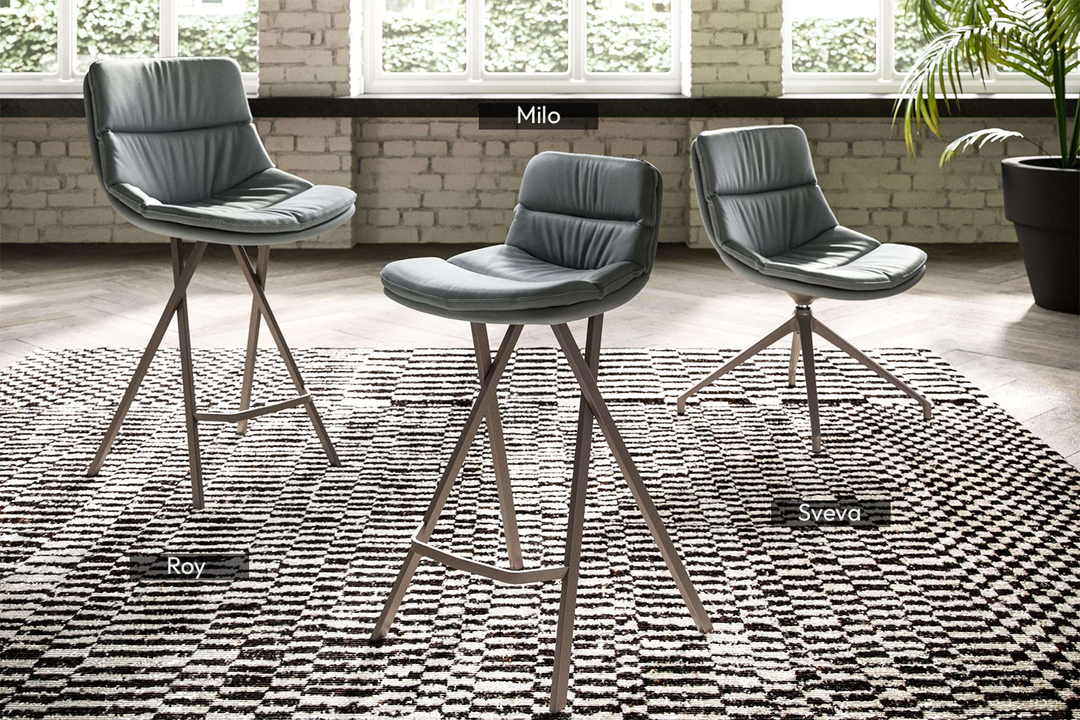 Milo Counter Stool Bar + Counter Stools Ozzio Italia