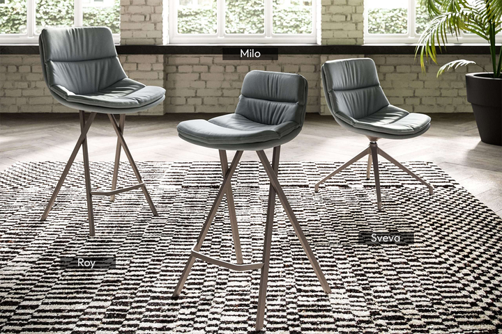 Milo Counter Stool Bar + Counter Stools Ozzio Italia