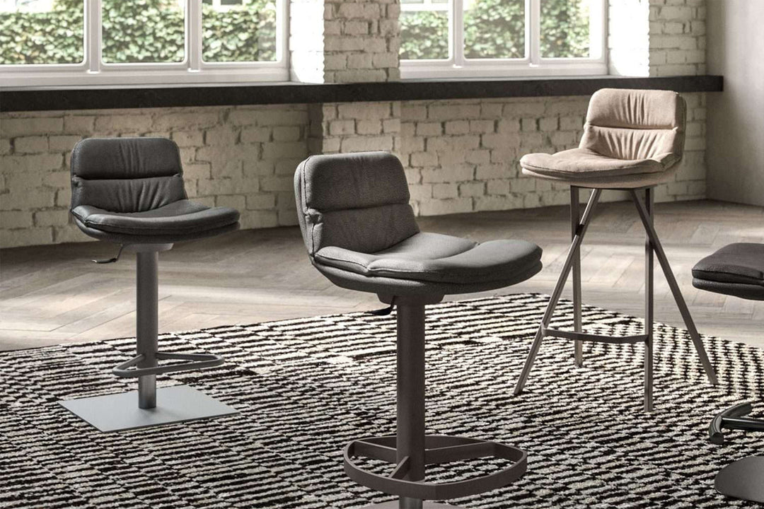 Morris Adjustable Bar Stool Bar + Counter Stools Ozzio Italia