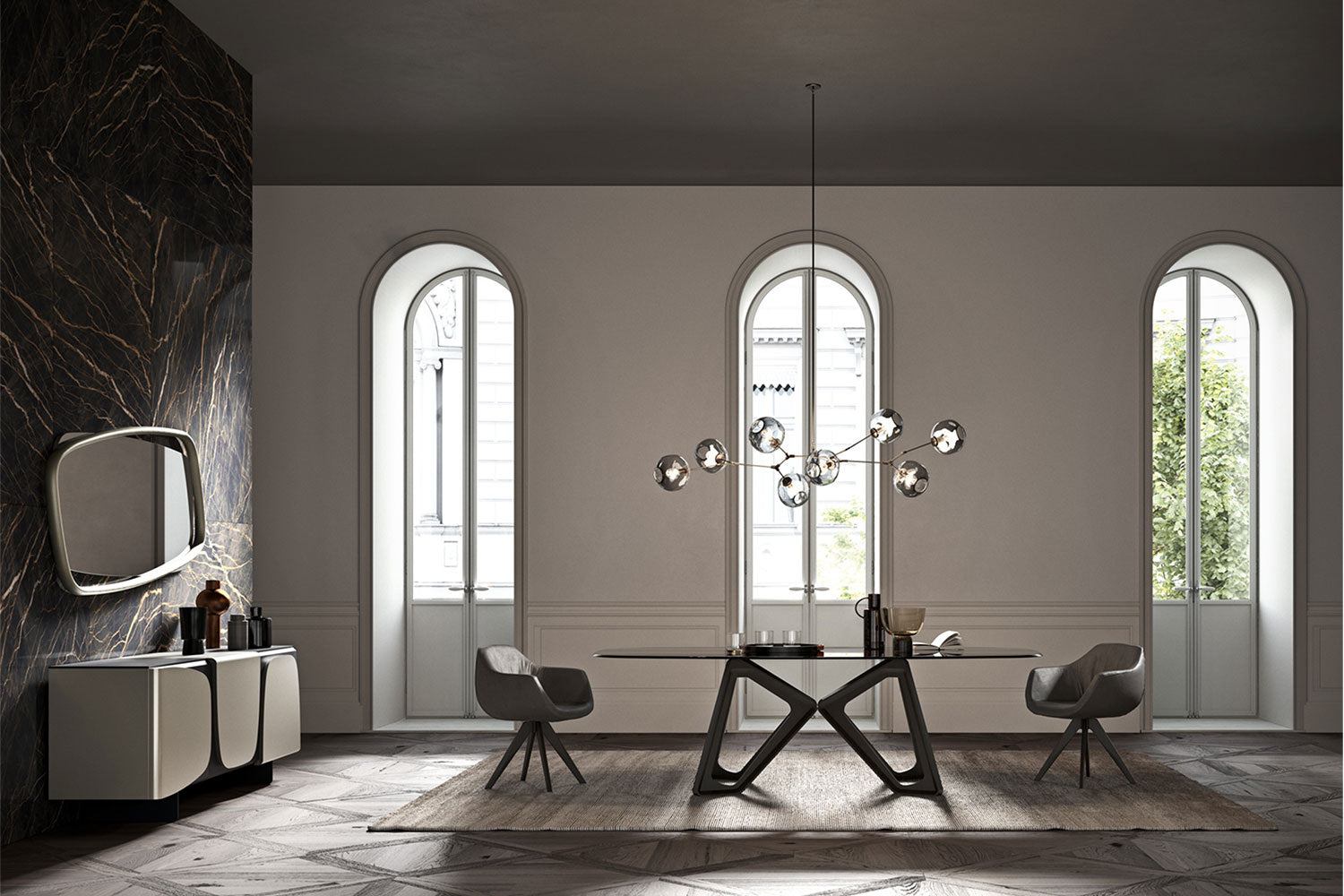 Ozzio Italia Papillon Dining Table