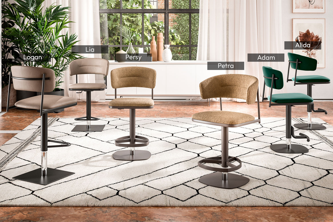 Petra Bar Stool Bar + Counter Stools Ozzio Italia