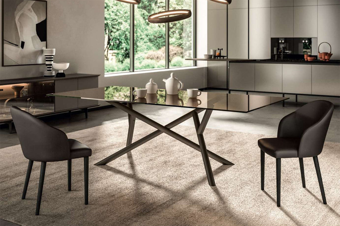 Random Glass Dining Table Dining Tables Ozzio Italia