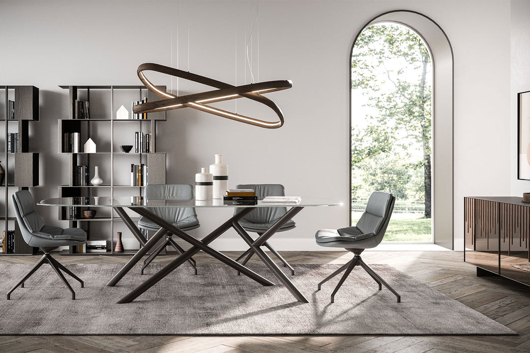 Random Glass Dining Table Dining Tables Ozzio Italia