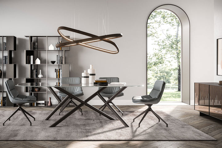 Random Glass Dining Table Dining Tables Ozzio Italia