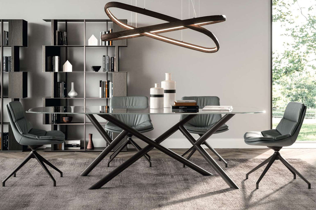 Random Glass Dining Table Dining Tables Ozzio Italia
