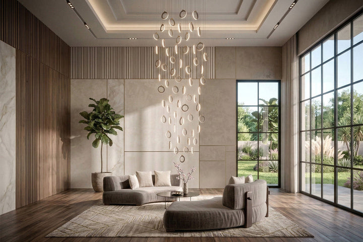 Sole Decentralized Chandelier Ceiling Lights Ozzio Italia