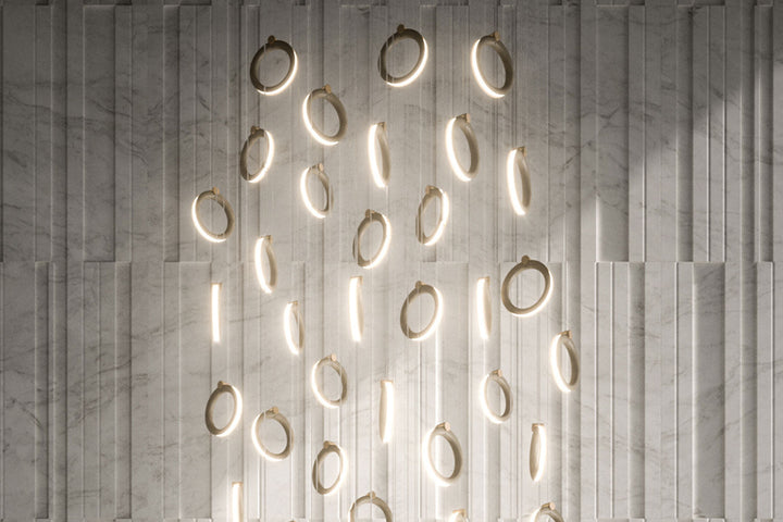 Sole Decentralized Chandelier Ceiling Lights Ozzio Italia