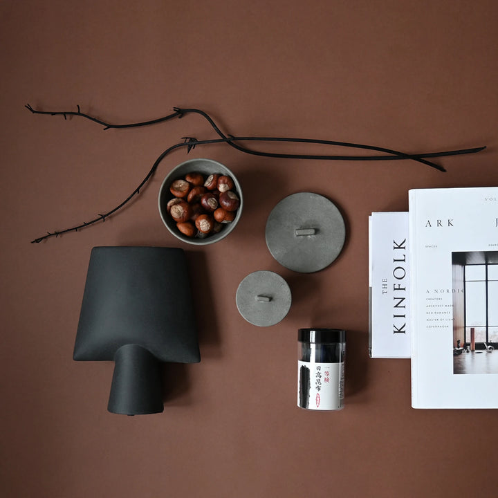 Sphere Vase Square, Mini - Black Vases 101 Copenhagen   