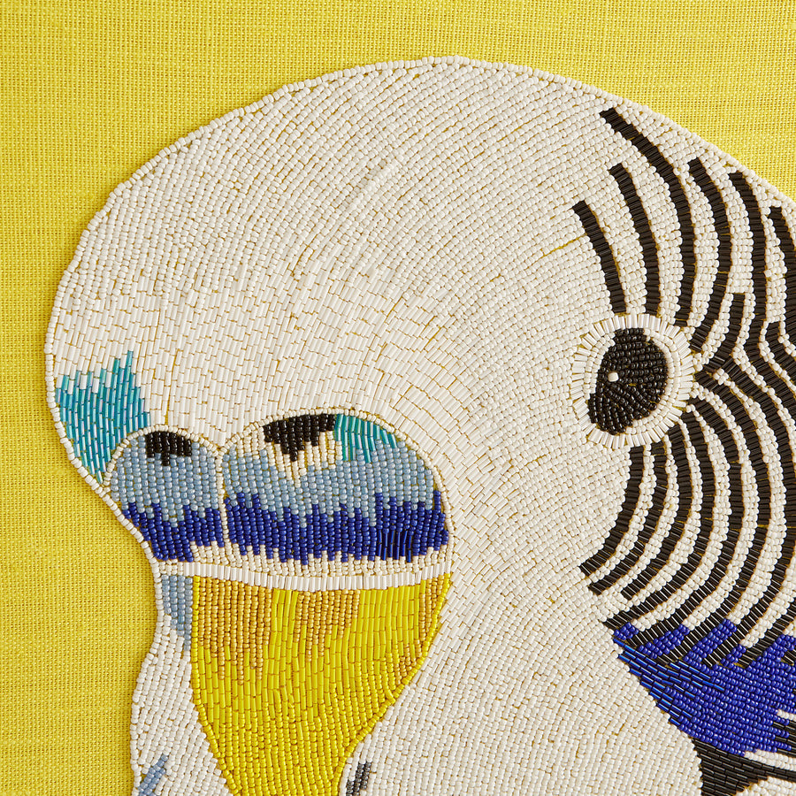 Parakeet Beaded Art Jonathan Adler