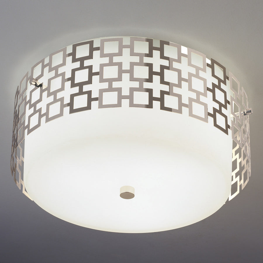 Parker Flush Mount Jonathan Adler Nickel