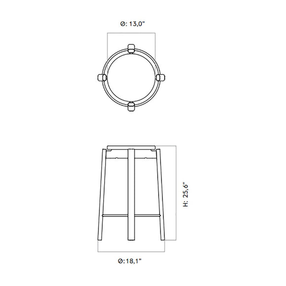 Passage Stool Table & Bar Stools Audo Copenhagen