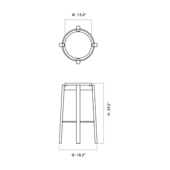 Passage Stool Table & Bar Stools Audo Copenhagen
